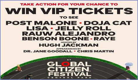 How much are Global Citizen VIP tickets?